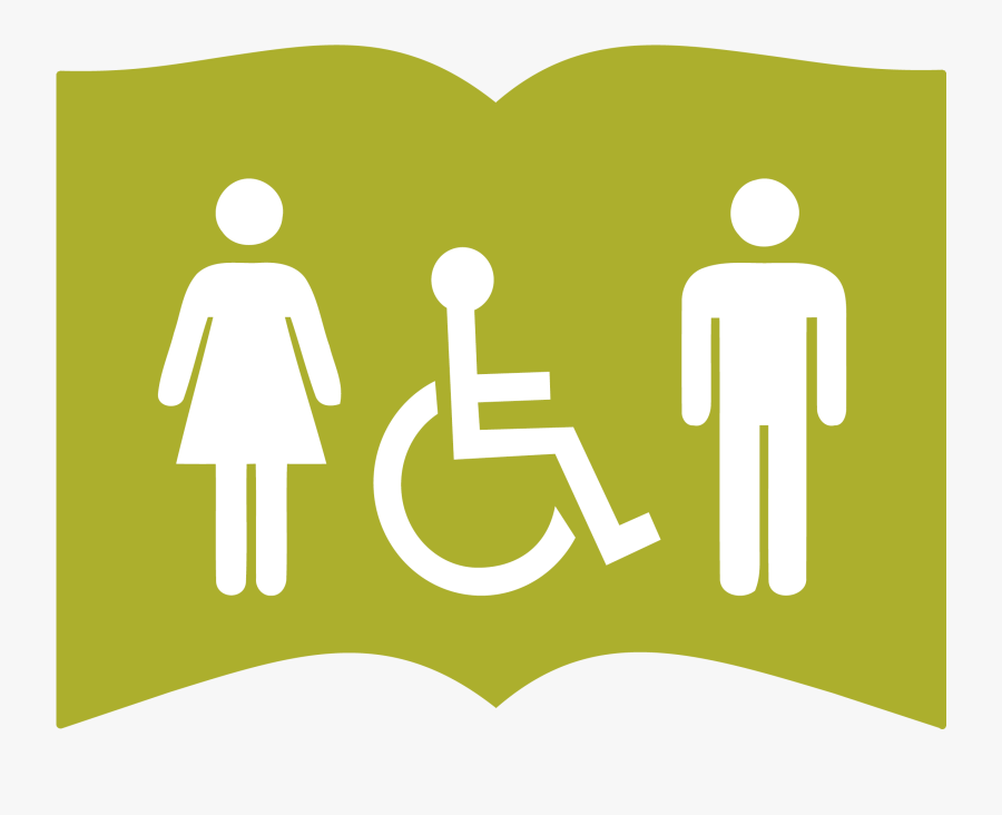 Transparent Washing Hands Steps Clipart - Female Accessible Toilet Sign, Transparent Clipart