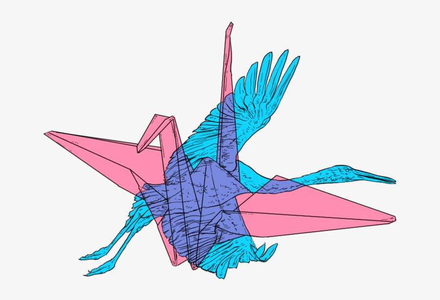 Transparent Origami Crane Clipart - Origami Paper, Transparent Clipart