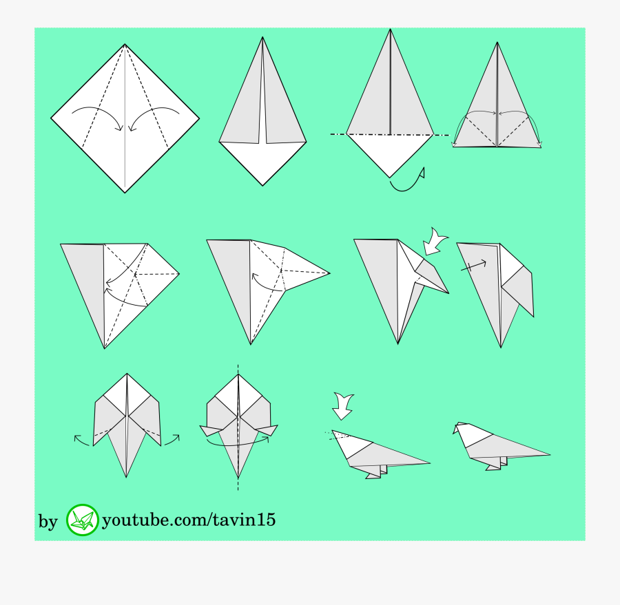 Flowers Clipart Origami - Budgerigar Origami, Transparent Clipart