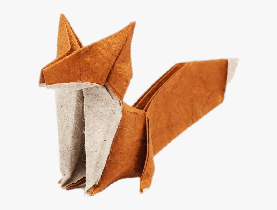 Origami Fox, Transparent Clipart