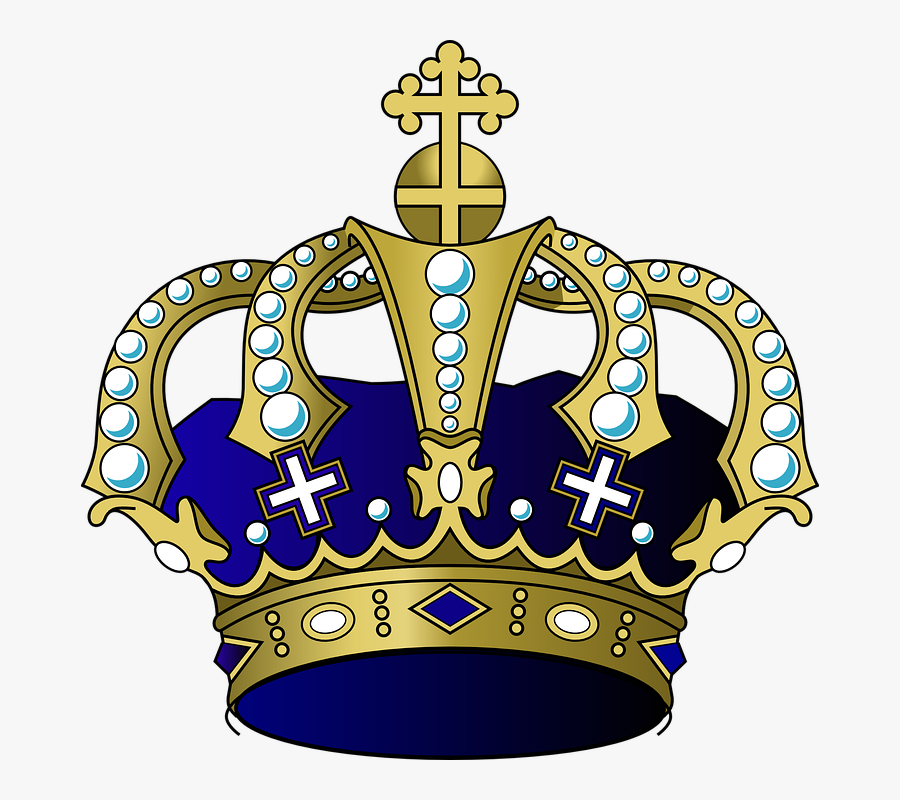 Purple And Gold Crown Png, Transparent Clipart