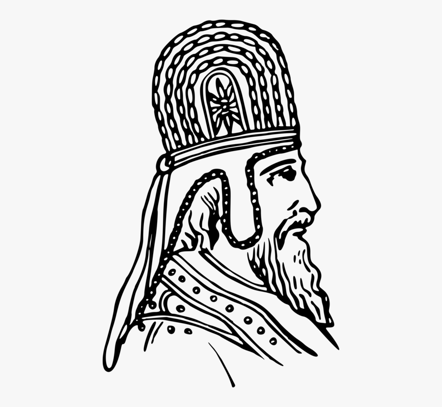 Line Art,head,art - Persian Line Art, Transparent Clipart