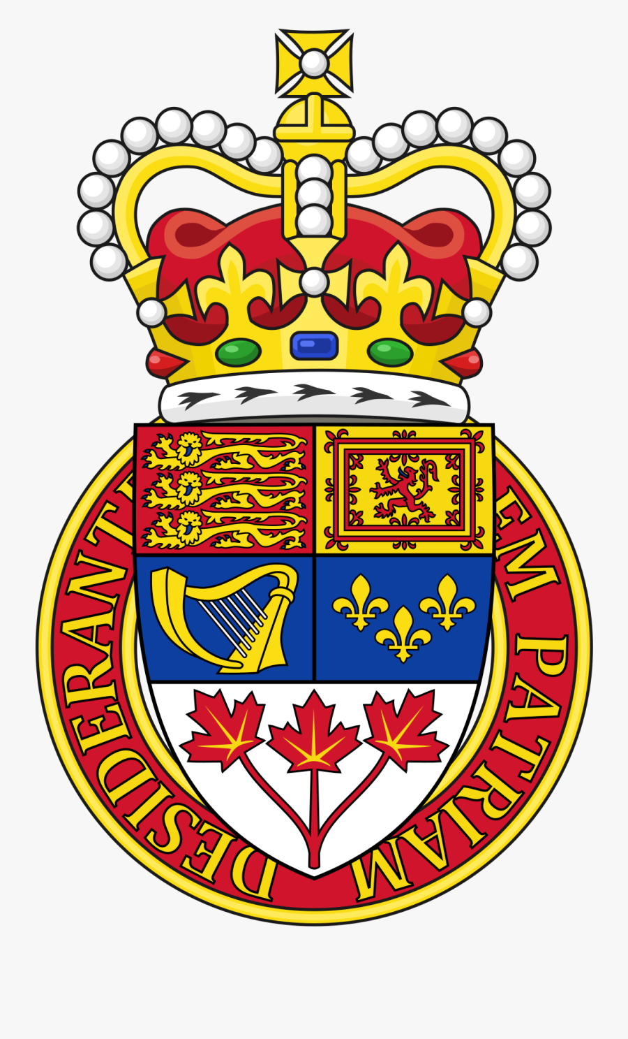 Canadian Heraldry Wikipedia - Government Of Canada Crown, Transparent Clipart