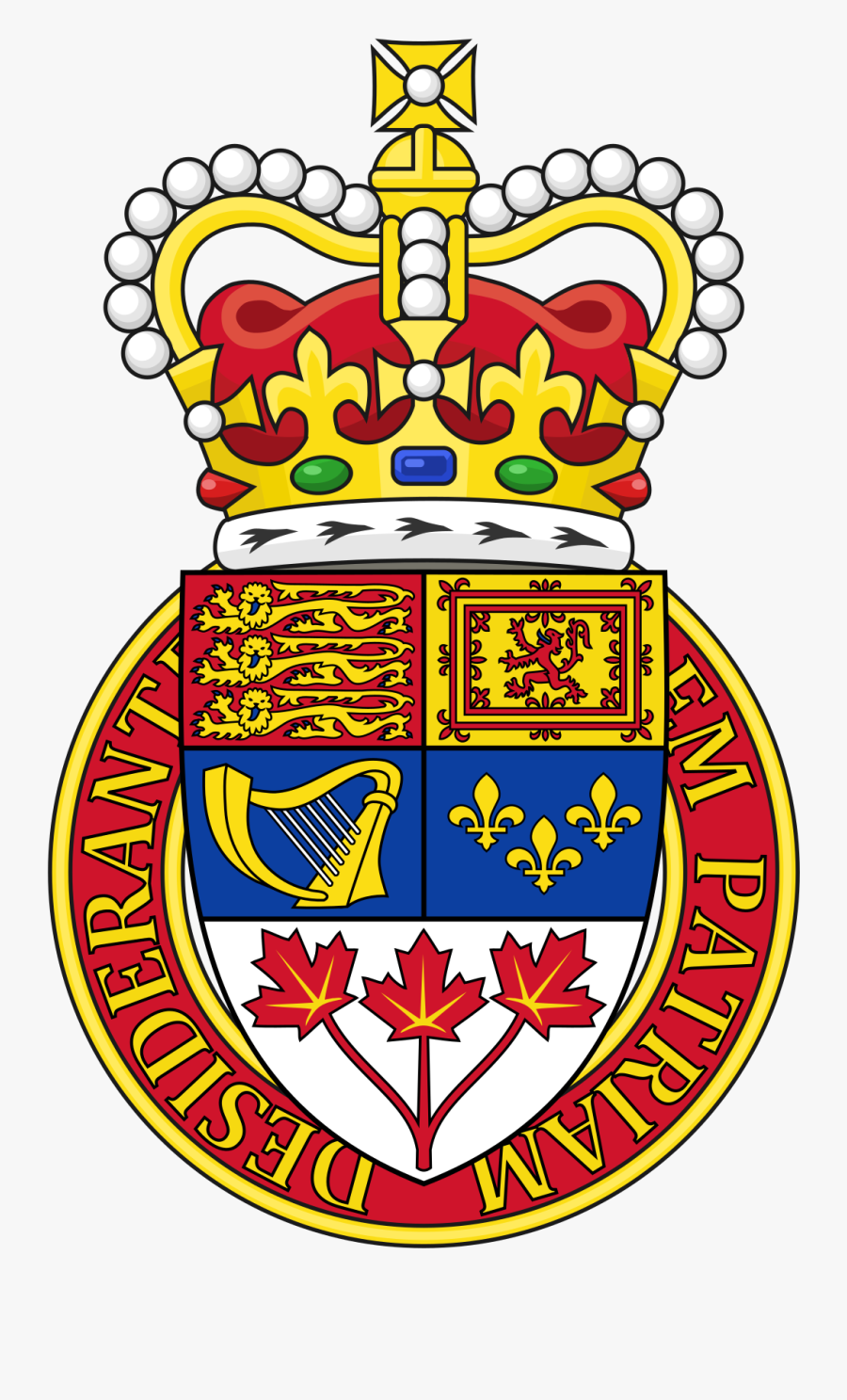 Canadian Heraldry Wikipedia - Government Of Canada Crown , Free Transparent Clipart - ClipartKey
