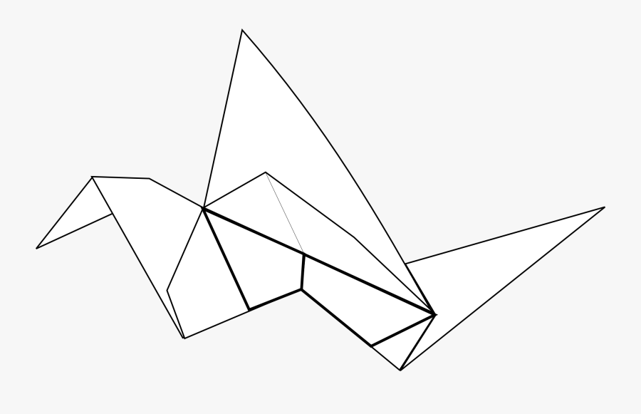 Origami Clipart Dove - Triangle, Transparent Clipart