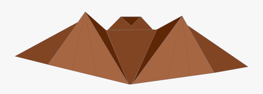 Origami, Folding, Paper, Animal, Bat, Fold, Mammal - Siksnosparnis Origami, Transparent Clipart