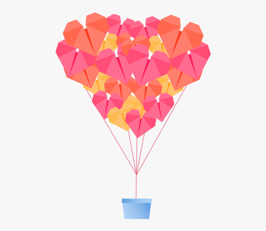 Origami Style Balloon Png Image Free Download Searchpng - Hot Air Balloon, Transparent Clipart