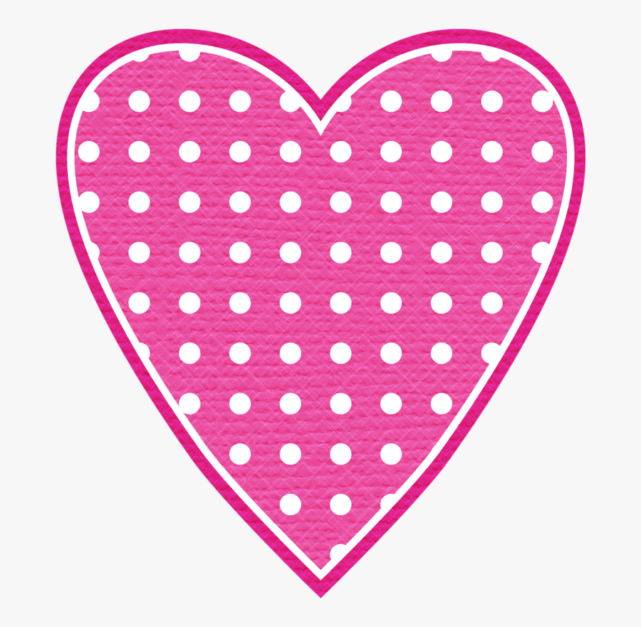Hearts ‿✿⁀♡♥♡❤ I Love Heart, Your Heart, Pink - Purple Polka Dot Heart, Transparent Clipart