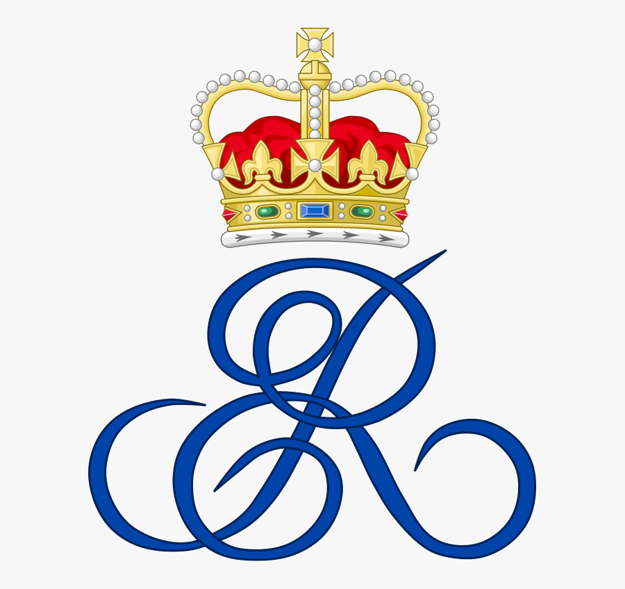 Fileroyal Monogram Of Queen Elizabeth Ii Of Great Britain - Queen Elizabeth Ii Monogram, Transparent Clipart