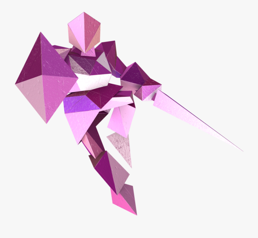 View Samegoogleiqdbsaucenao Fighting-polygon , - Origami, Transparent Clipart