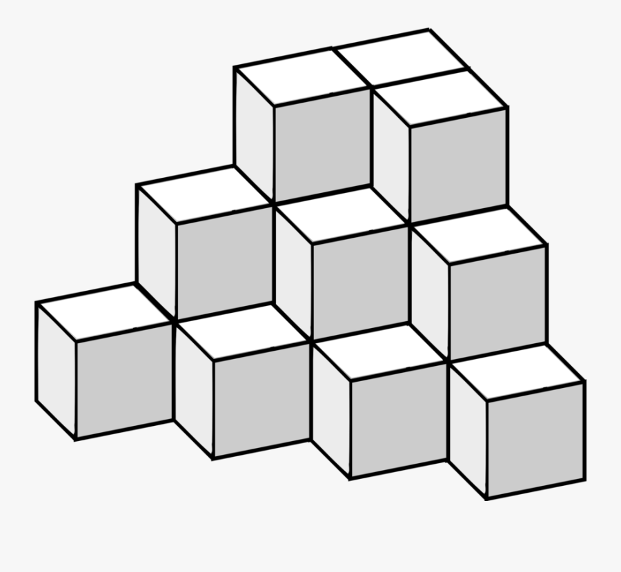 Square,angle,symmetry - Pieces Cube Rubik Svg, Transparent Clipart