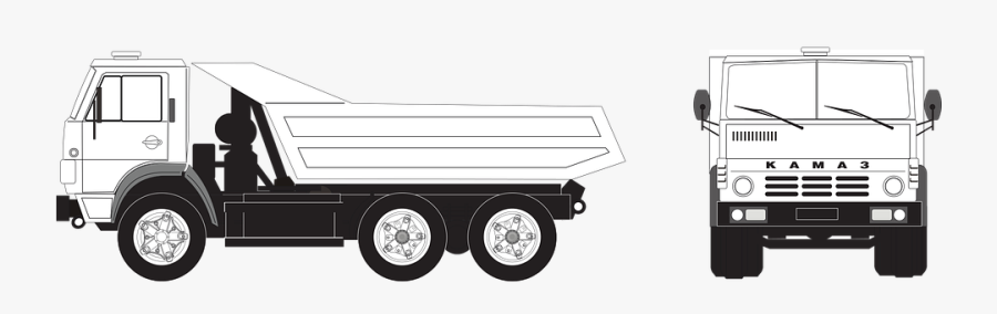 Truck, Transparent Clipart