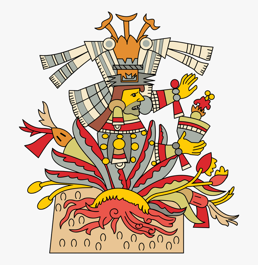 Transparent Arctic Fox Clipart - Aztec God Mayahuel, Transparent Clipart