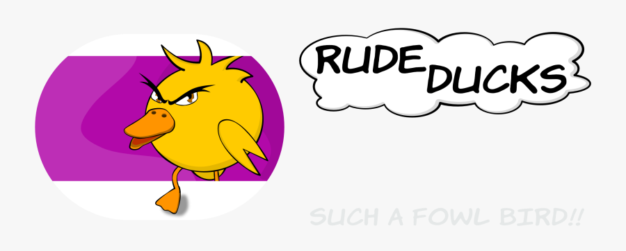 Rude Ducks Imessage Digital Stickers, Transparent Clipart