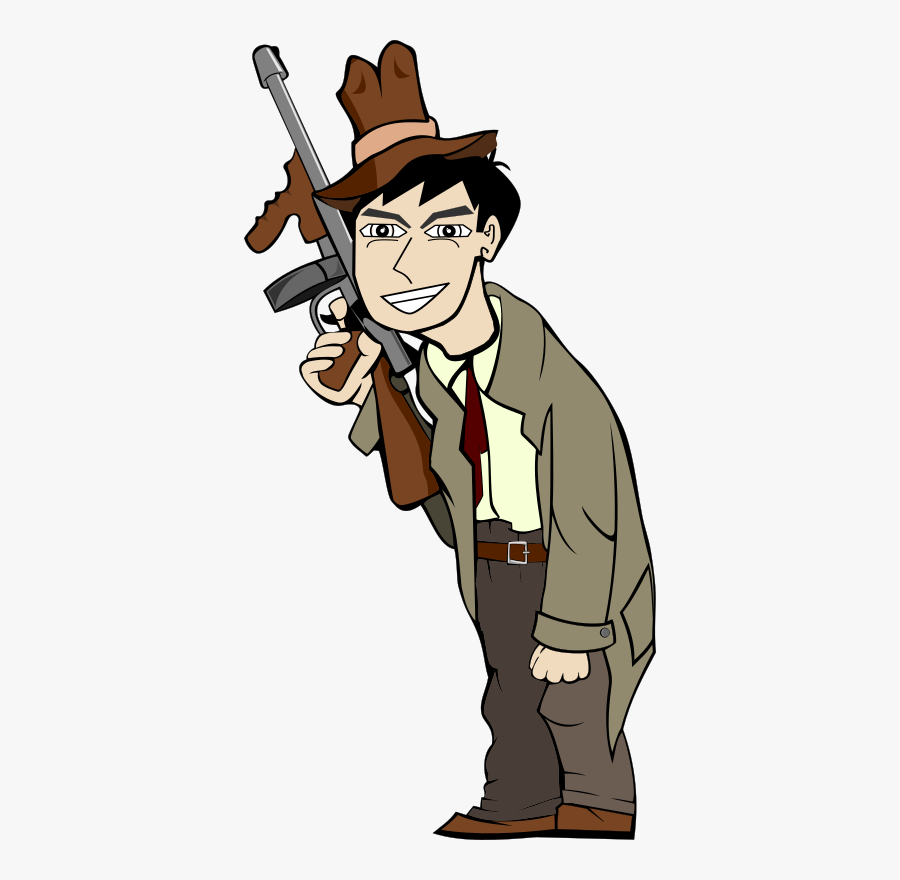 Gangster Clipart, Transparent Clipart