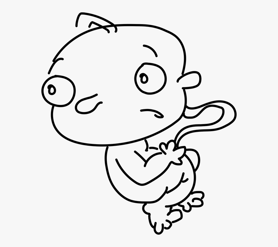 Baby Fetus Scare Surprise Surprised Birth Fetus - Fetus, Transparent Clipart
