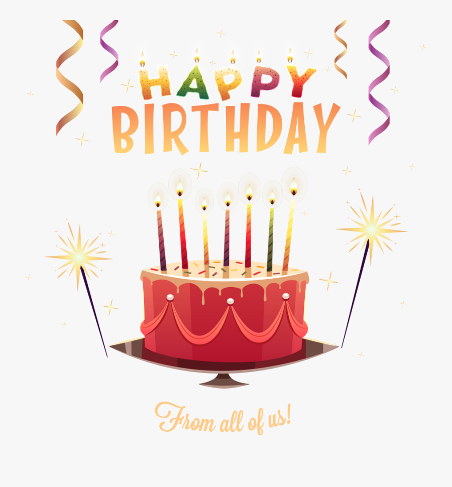 Cake Vector Birthday Free Photo Png Clipart - 生日 快乐 Calligraphy Transparent Png, Transparent Clipart