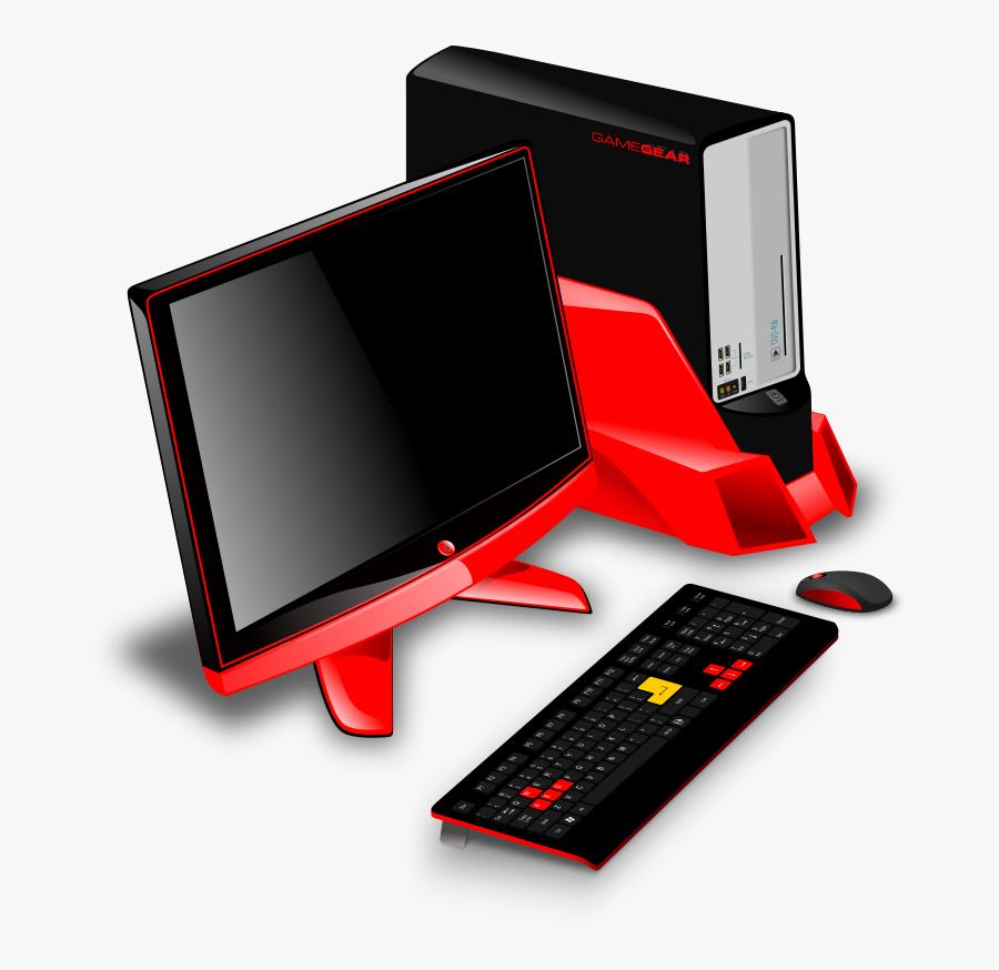 Free To Use Public Domain Desktop Computer Clip Art - Gaming Pc Clip Art, Transparent Clipart