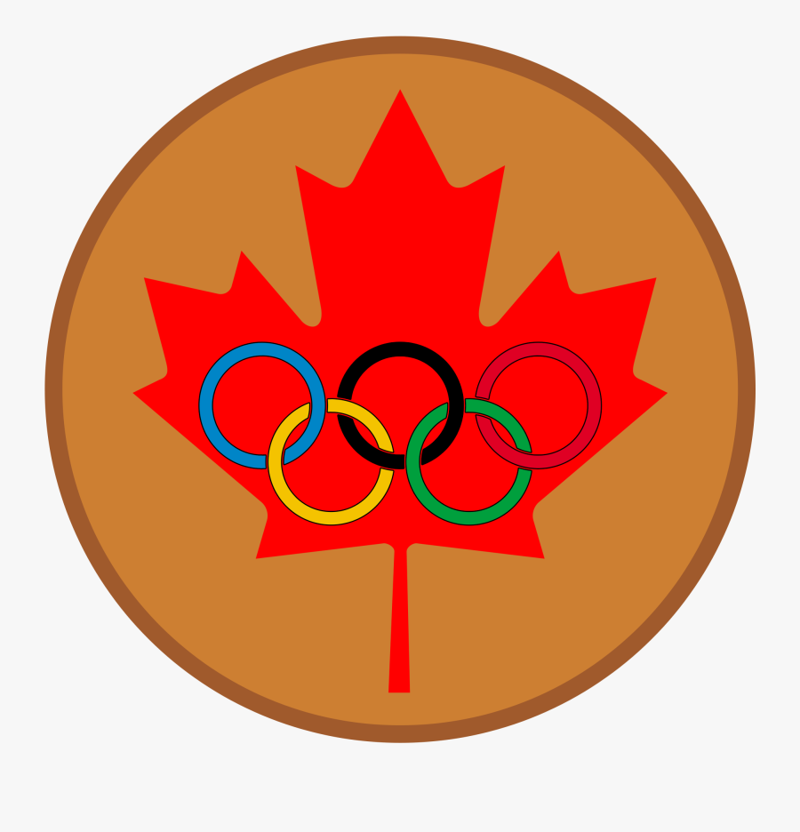 Maple Leaf Olympic Bronze Medal - Silhouette Of Maple Leaf, Transparent Clipart