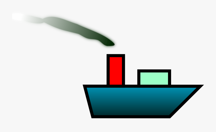 Ship With Smoke Clip Arts - Cargo Ship Clip Art, Transparent Clipart