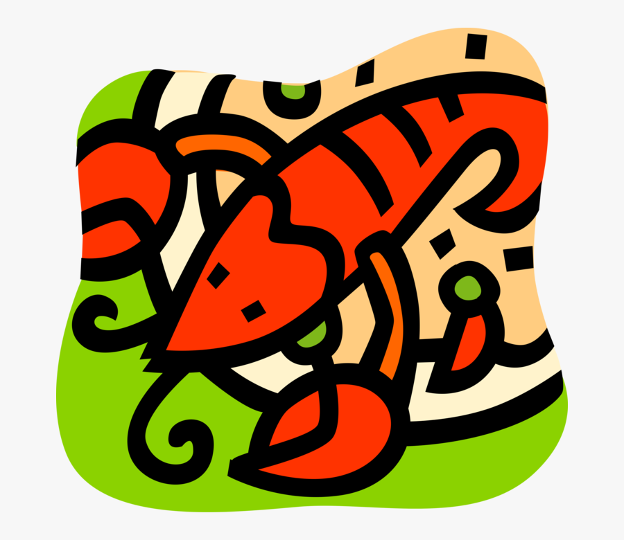 Vector Illustration Of Clawed Lobster Shellfish Seafood, Transparent Clipart