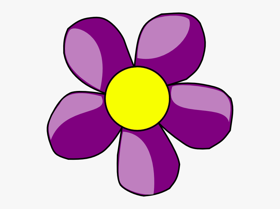 Purple Clipart Flower, Transparent Clipart