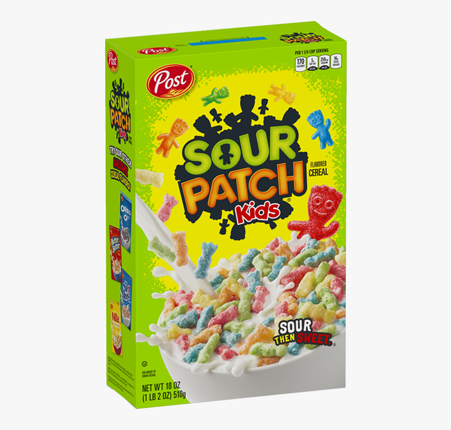 Sour Patch Kids Box 18 Oz - Post Sour Patch Cereal, Transparent Clipart