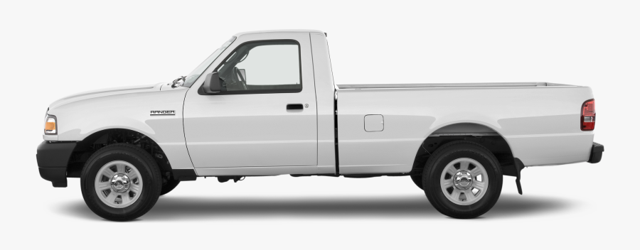 Transparent Pickup Truck Clipart Black And White - 2011 White Ford Ranger, Transparent Clipart