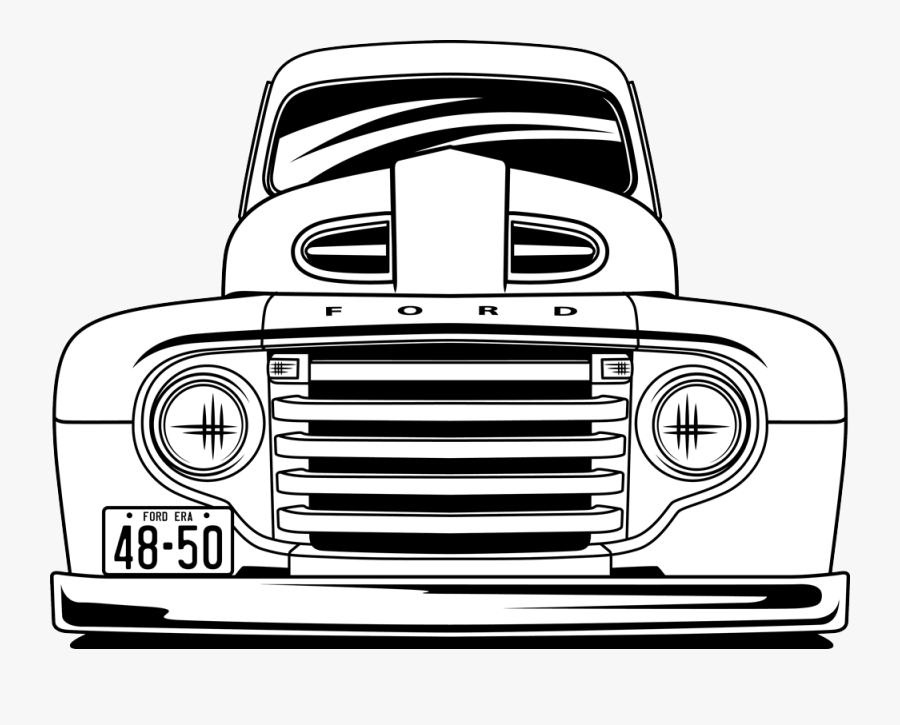 F100 1952 Ford Truck, Transparent Clipart