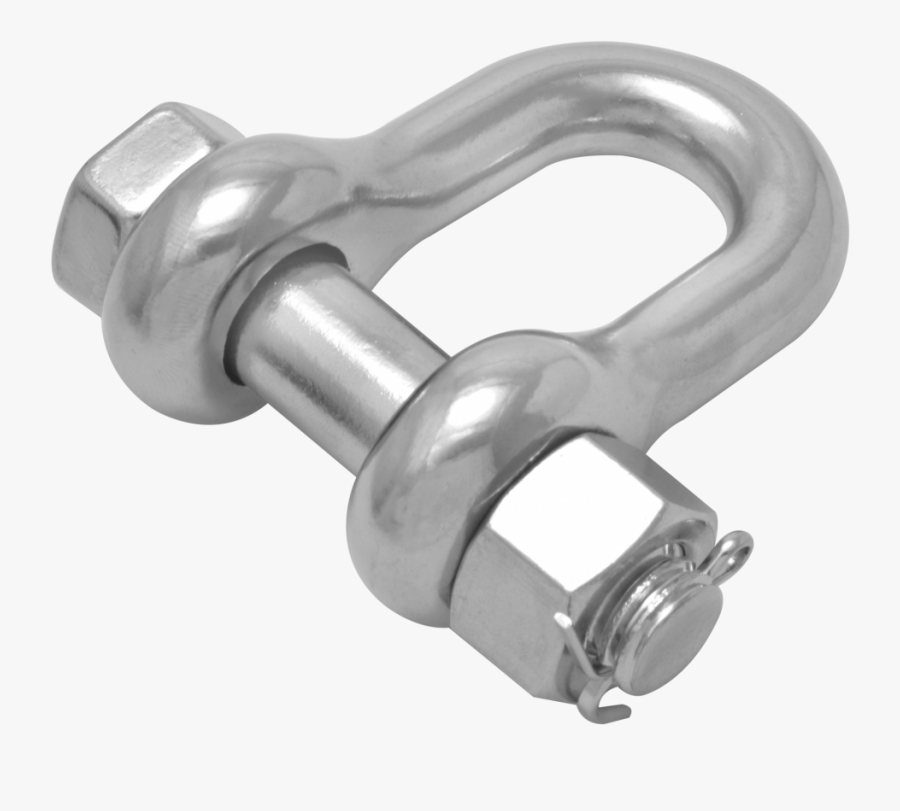 Transparent Shackles Png - Nut With Split Pin, Transparent Clipart