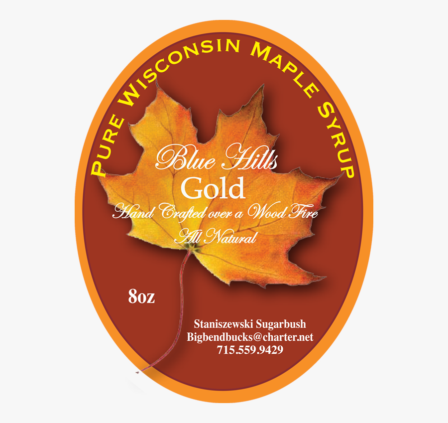 Blue Hills Gold - Wisconsin Maple Syrup, Transparent Clipart