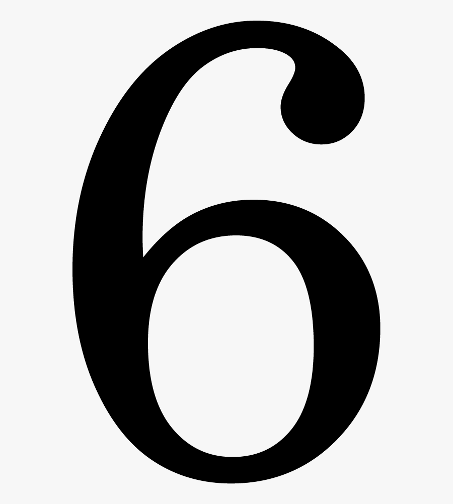 Number 6 Transparent Background, Transparent Clipart