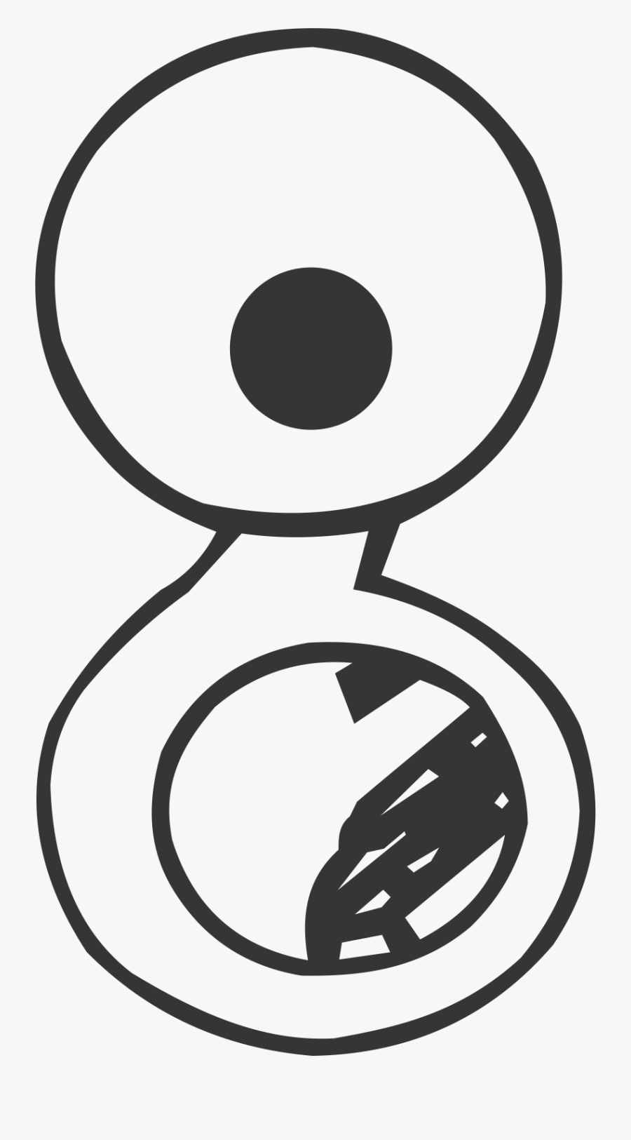 Line Art,clip Art,coloring Book,circle,symbol - Outline Of A Sousaphone, Transparent Clipart