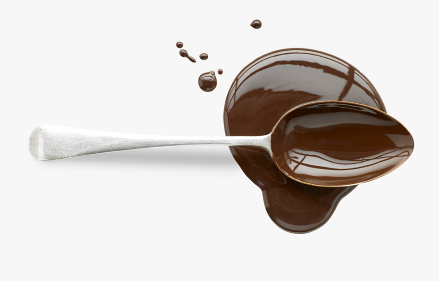 Transparent Chocolate Syrup Clipart - Spoon Chocolate, Transparent Clipart