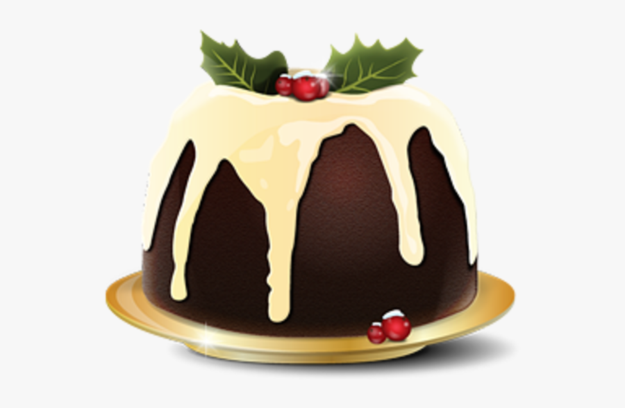 Christmas Pudding Clipart, Transparent Clipart