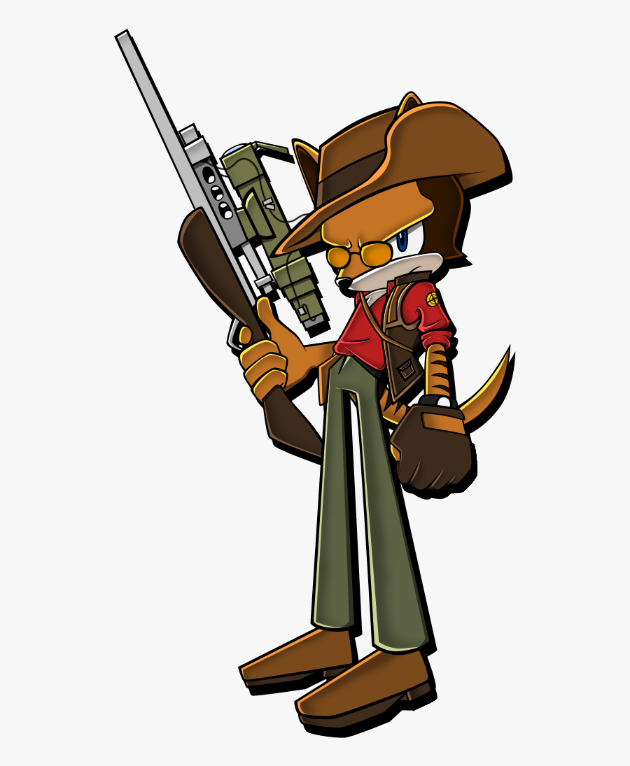 Sniper The Thylacine By Sillyewe - Sniper Tf2, Transparent Clipart