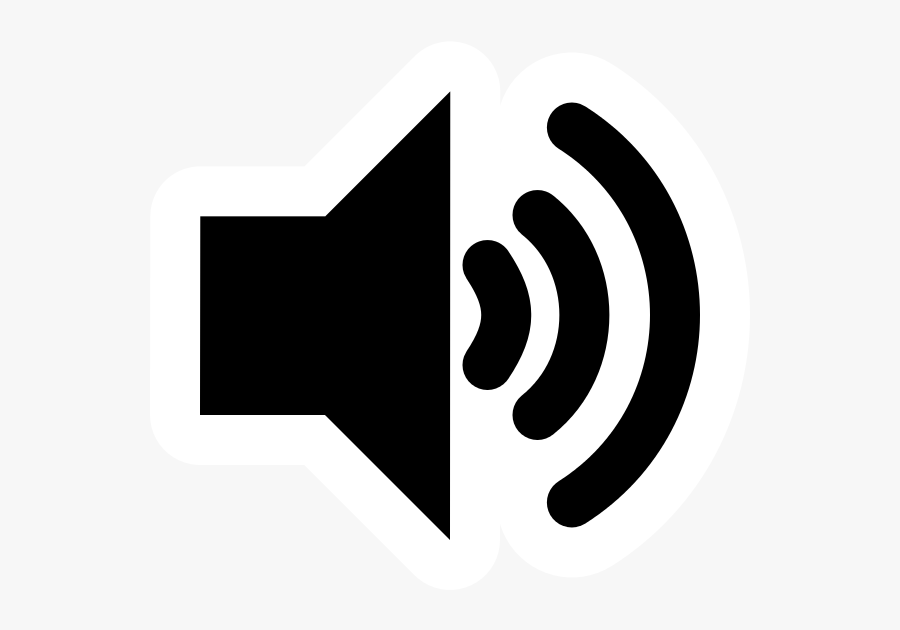 High Contrast Audio Volume High, Transparent Clipart
