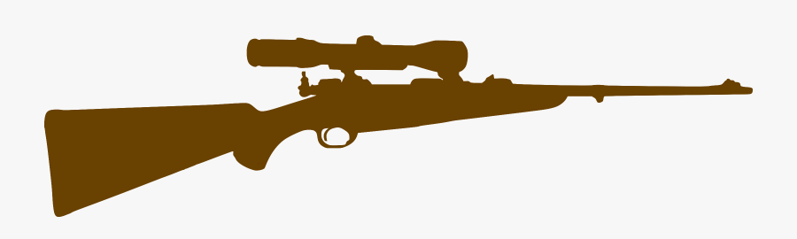 Sniper Clipart Silhouette - Transparent Rifle Silhouette, Transparent Clipart
