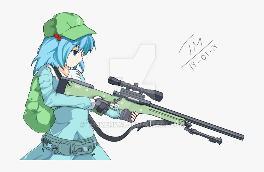 Transparent Anime Girl With Gun Png - Anime Girl Gun Png, Transparent Clipart