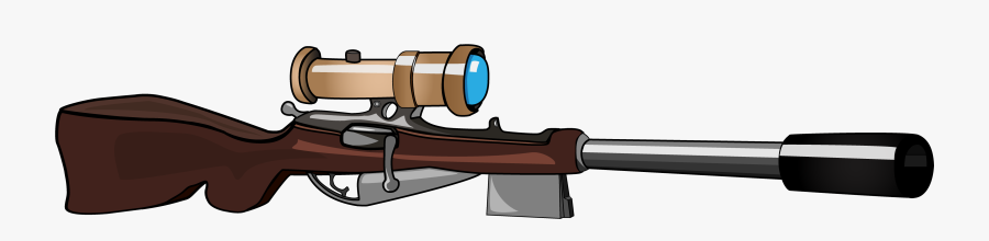 Transparent Sniper Rifle Clipart - Sniper Rifle, Transparent Clipart