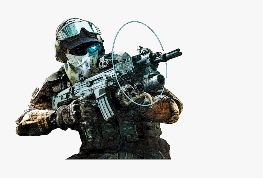 Sniper Clipart Transparent - Ghost Recon Future Soldier Png, Transparent Clipart