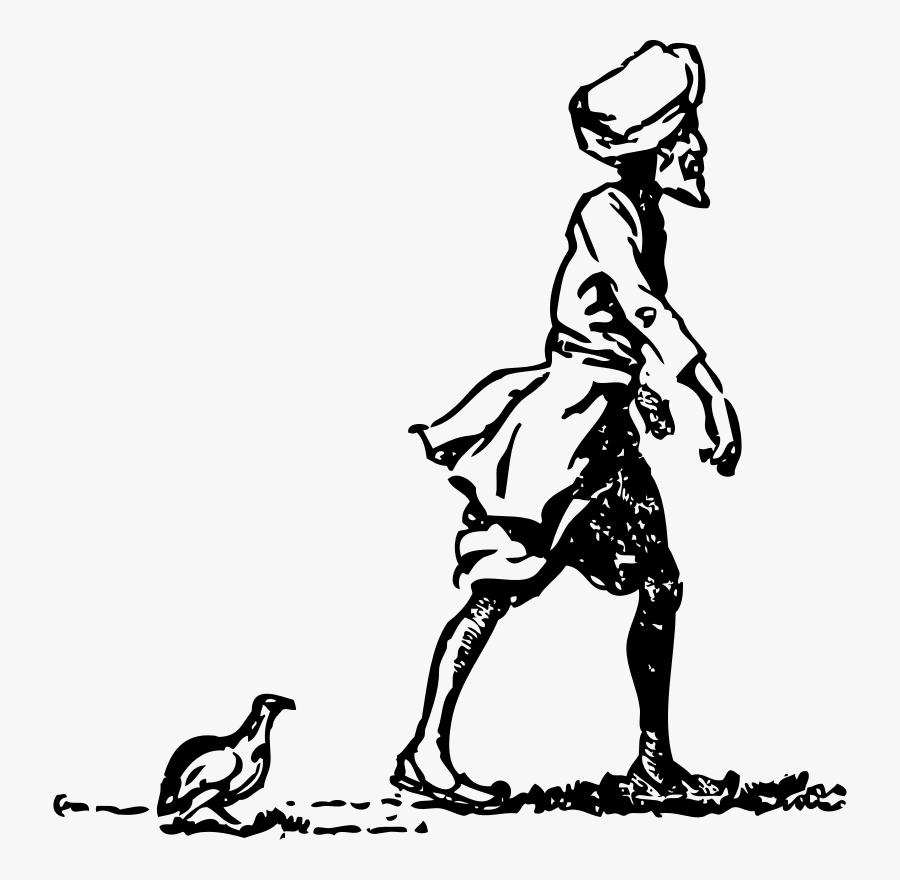 Follow Clipart Free For Download - Sikh Drawing Black And White, Transparent Clipart