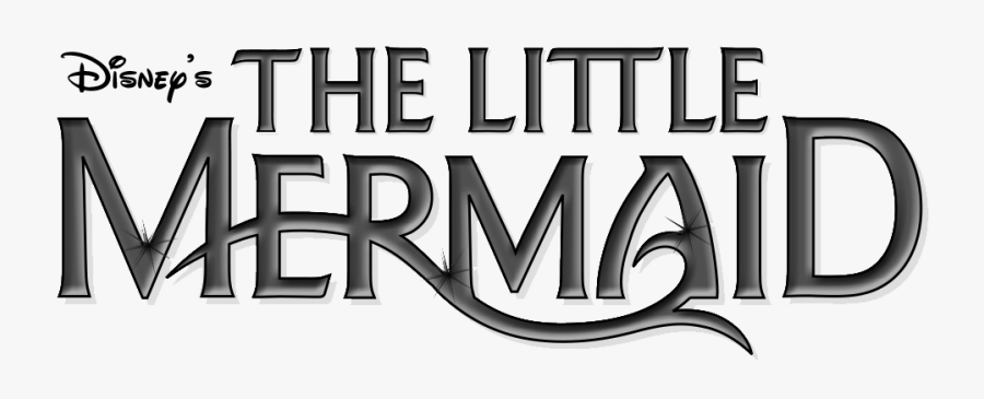 Transparent Little Mermaid Png - Little Mermaid Logo Black And White, Transparent Clipart