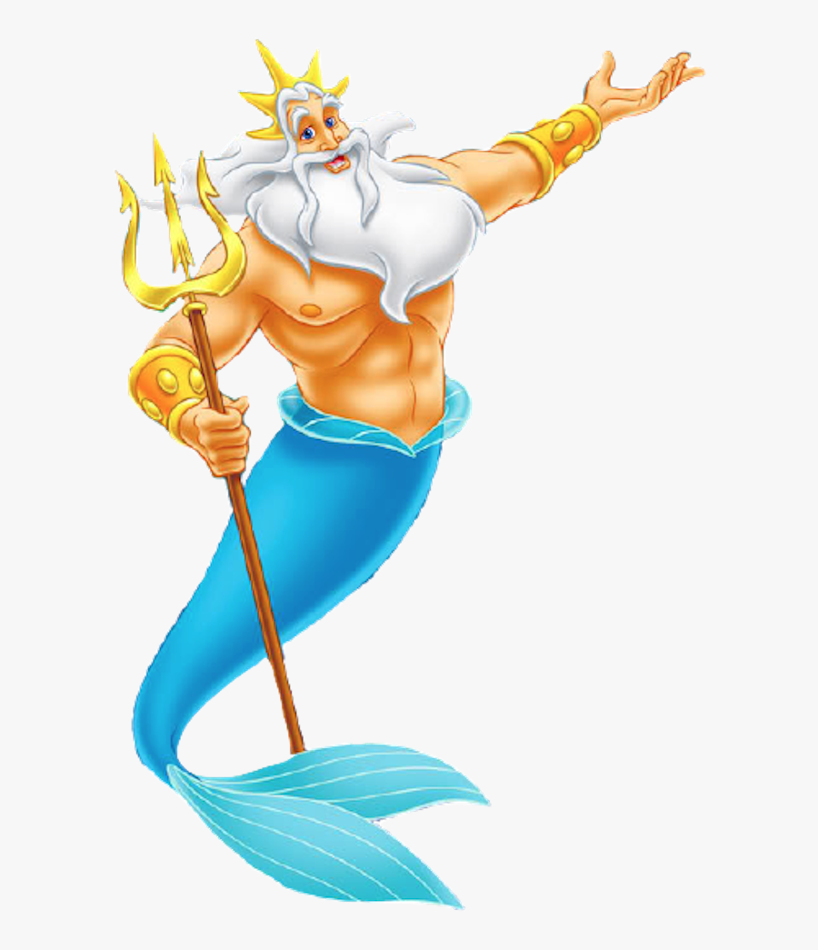 King Triton Little Mermaid Clipart , Png Download - King Triton Little Mermaid, Transparent Clipart