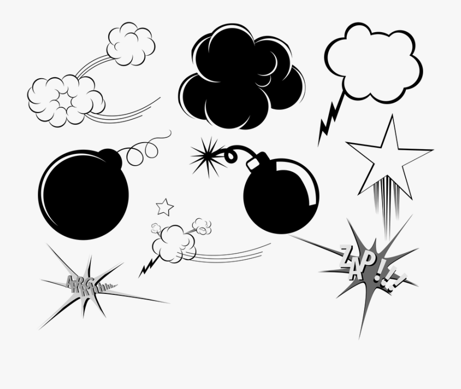 Bomba De Humo Dibujo, Transparent Clipart