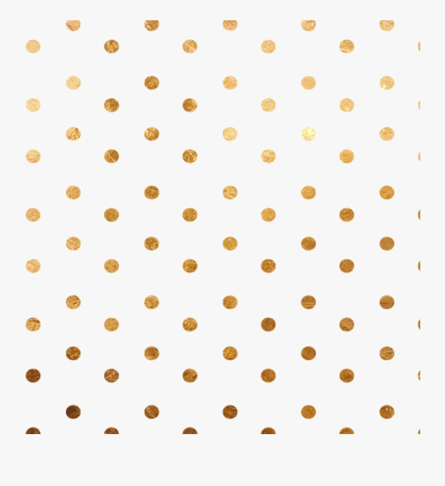 Transparent Polka Dot Line Clipart - Gold Polka Dot Background Png