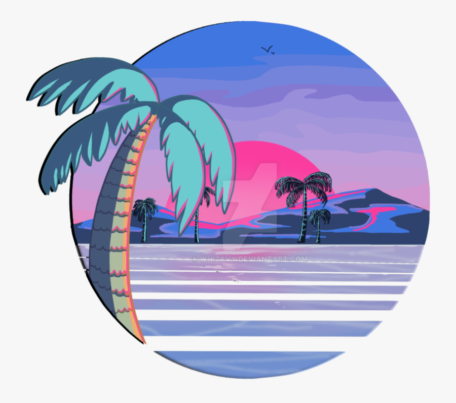 Industry Clipart Wrecking Ball - Vaporwave Palm Trees Png, Transparent Clipart