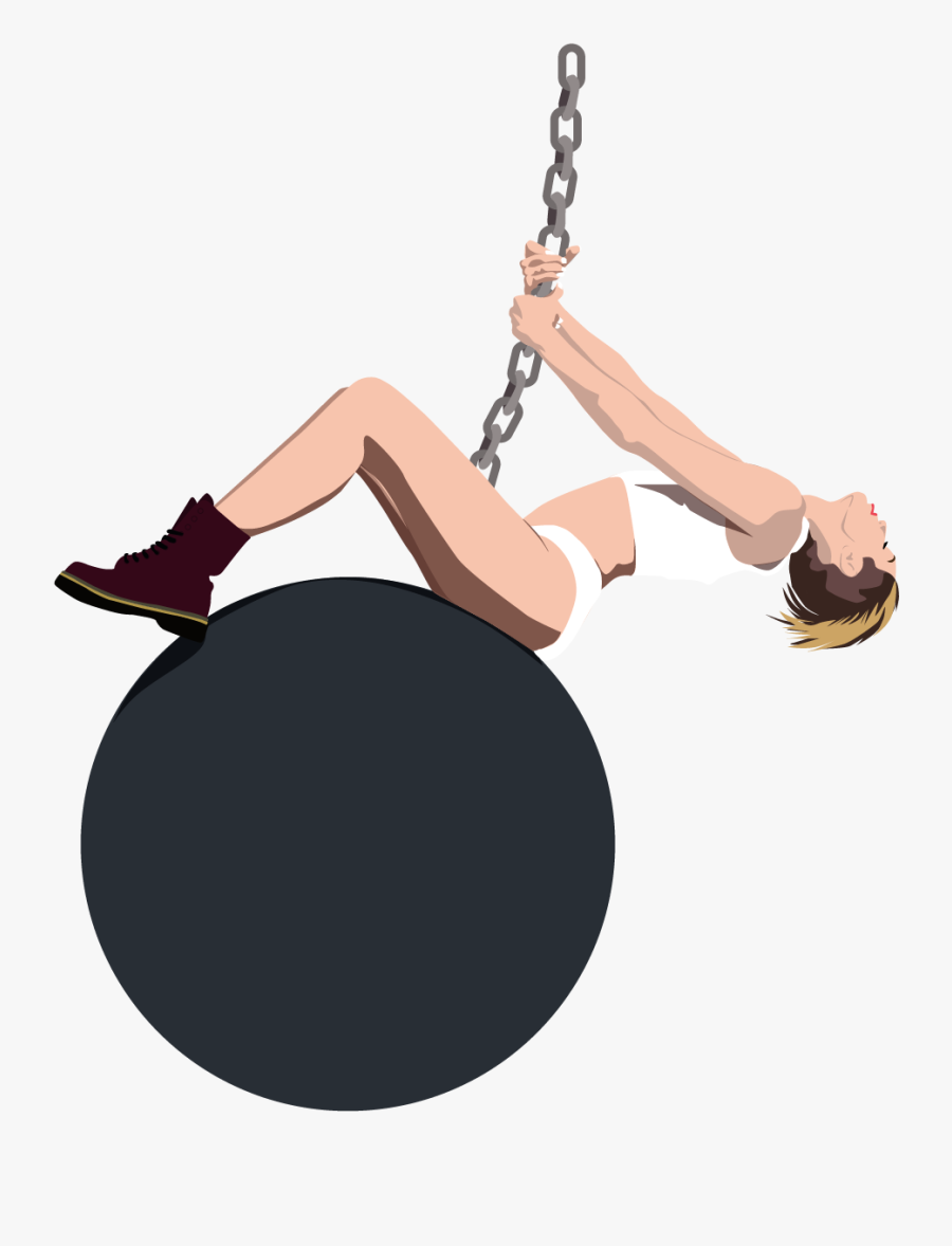 Transparent Miley Cyrus Wrecking Ball, Transparent Clipart