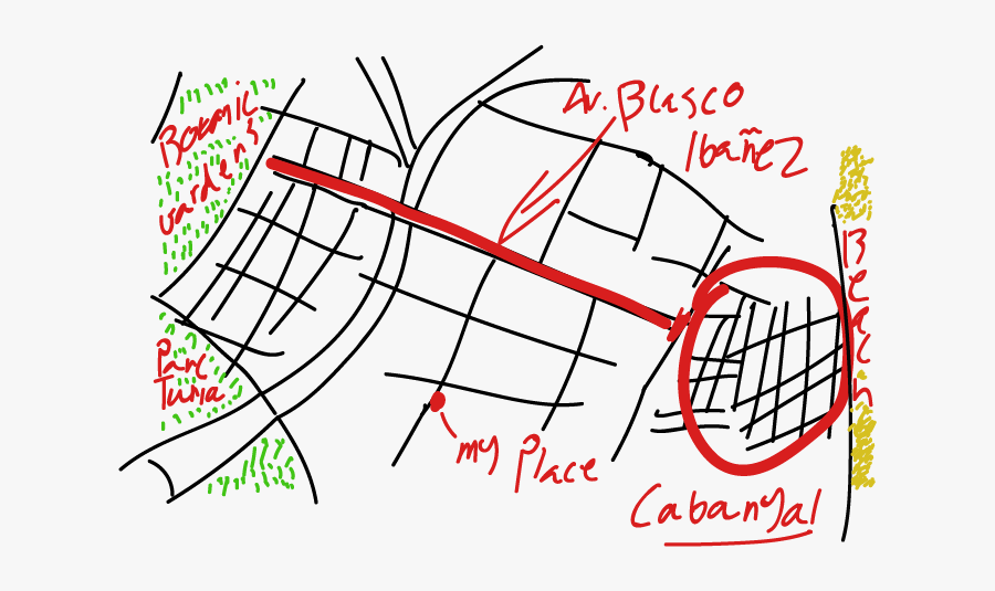 Valencia Map, Transparent Clipart