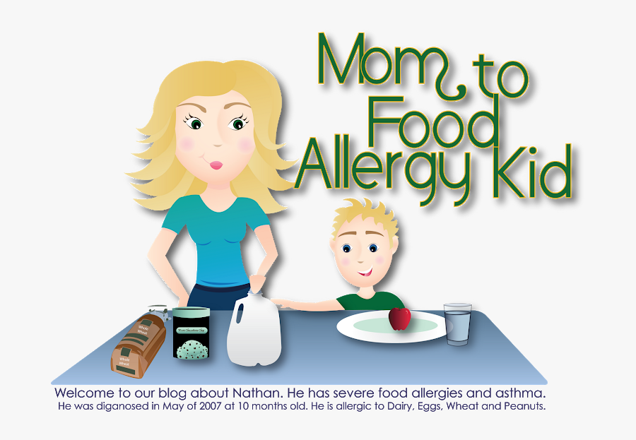 Mom To Food Allergy Kid - Cartoon, Transparent Clipart